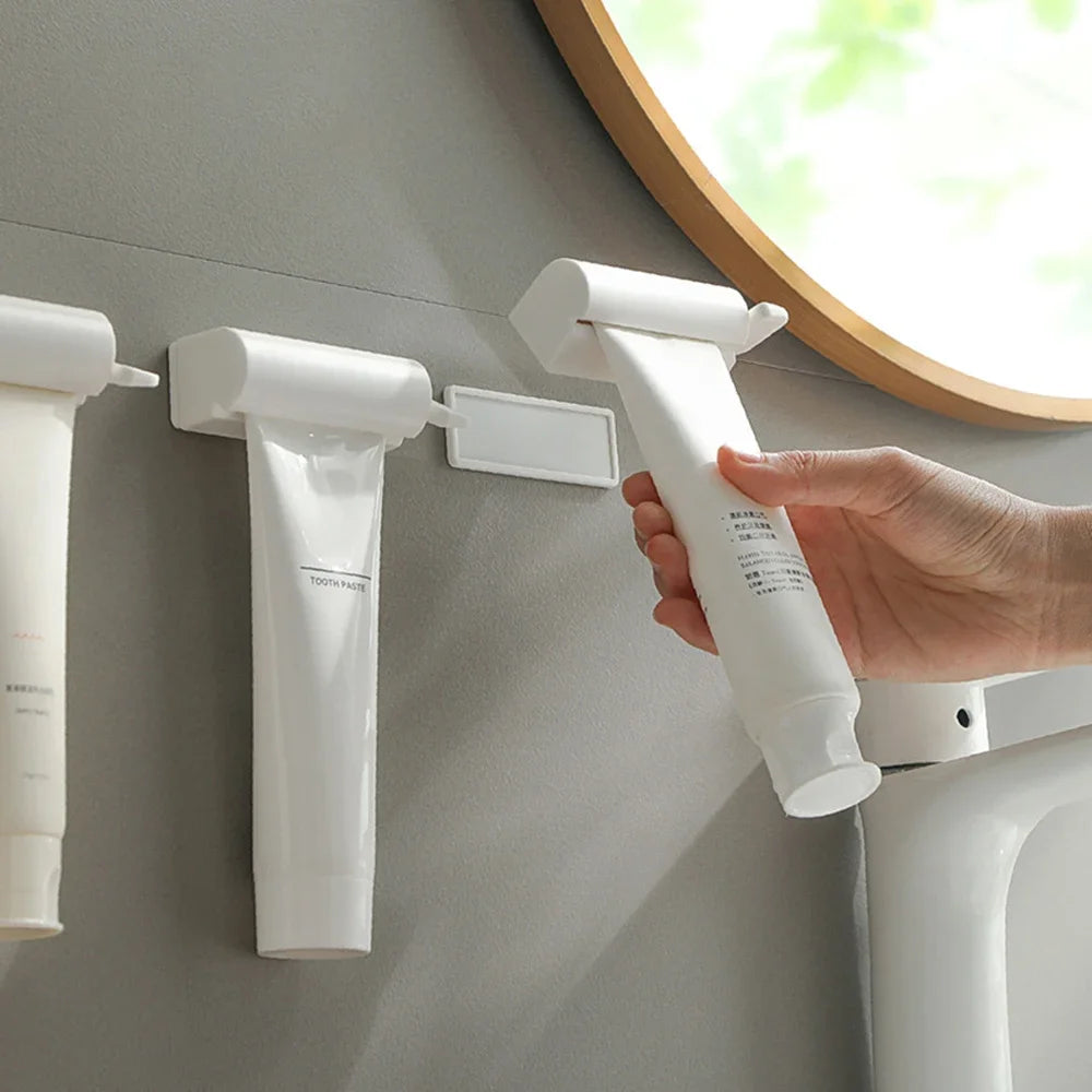1Pcs New Manual Toothpaste Squeezer with Magnetic Holder — For Home Use (Toothpaste, Facial Cleanser, Hand Cream)