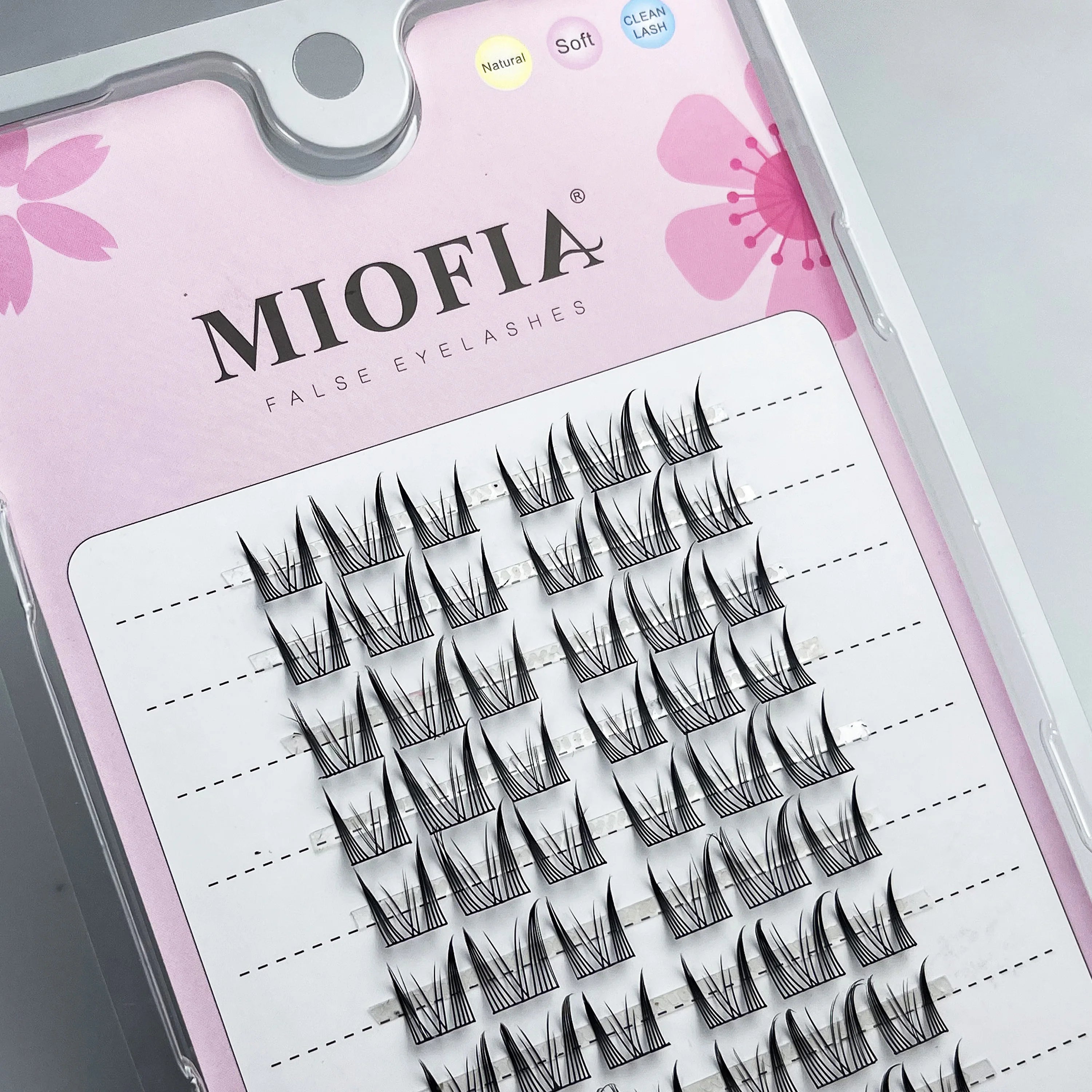 MIOFIA Manga False Eyelashes Korean Style Individual Lashes Cluster Soft and Light Anime Eyelashes DIY Eyelash Extension Makeup