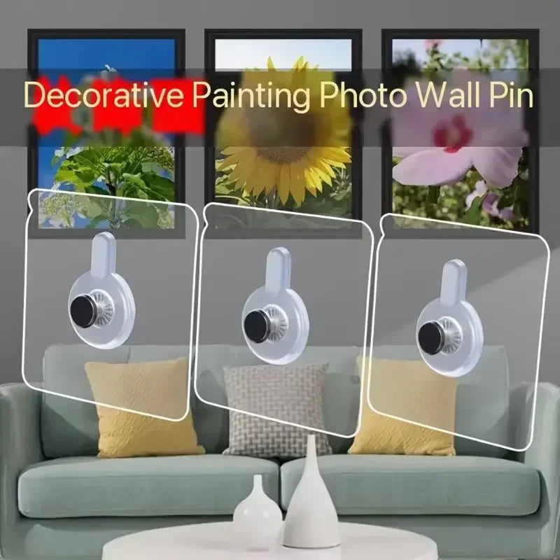 Photo Frame Hooks Storage Rack Screw Holders Door Hanger Self-Adhesive Multi-Function Gadgets Organizer Kitchen Accessorie