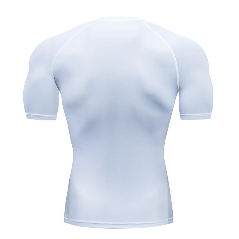 Men Running Compression T-shirt Short Sleeve Sport Tees Gym Fitness Sportshirts Male Jogging Tracksuit Homme Athletic Shirt Tops