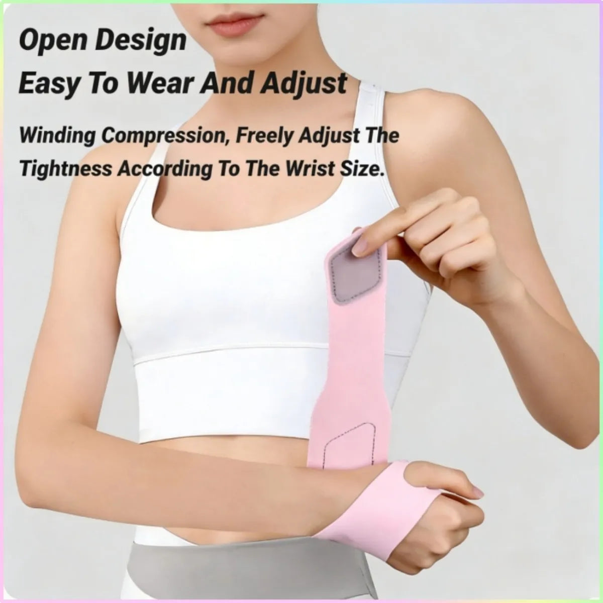 Ultra-thin Adjustable Wrist Strap – Breathable Support for Sprain, Arthritis & Tendonitis Pain Relief, Perfect for Fitness