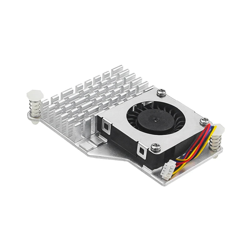 Raspberry Pi 5 Active Cooler Aluminum Heatsink PWM Speed Adjustable Fan Black Silver Blue Cooling Radiator for RPI 5 Pi5