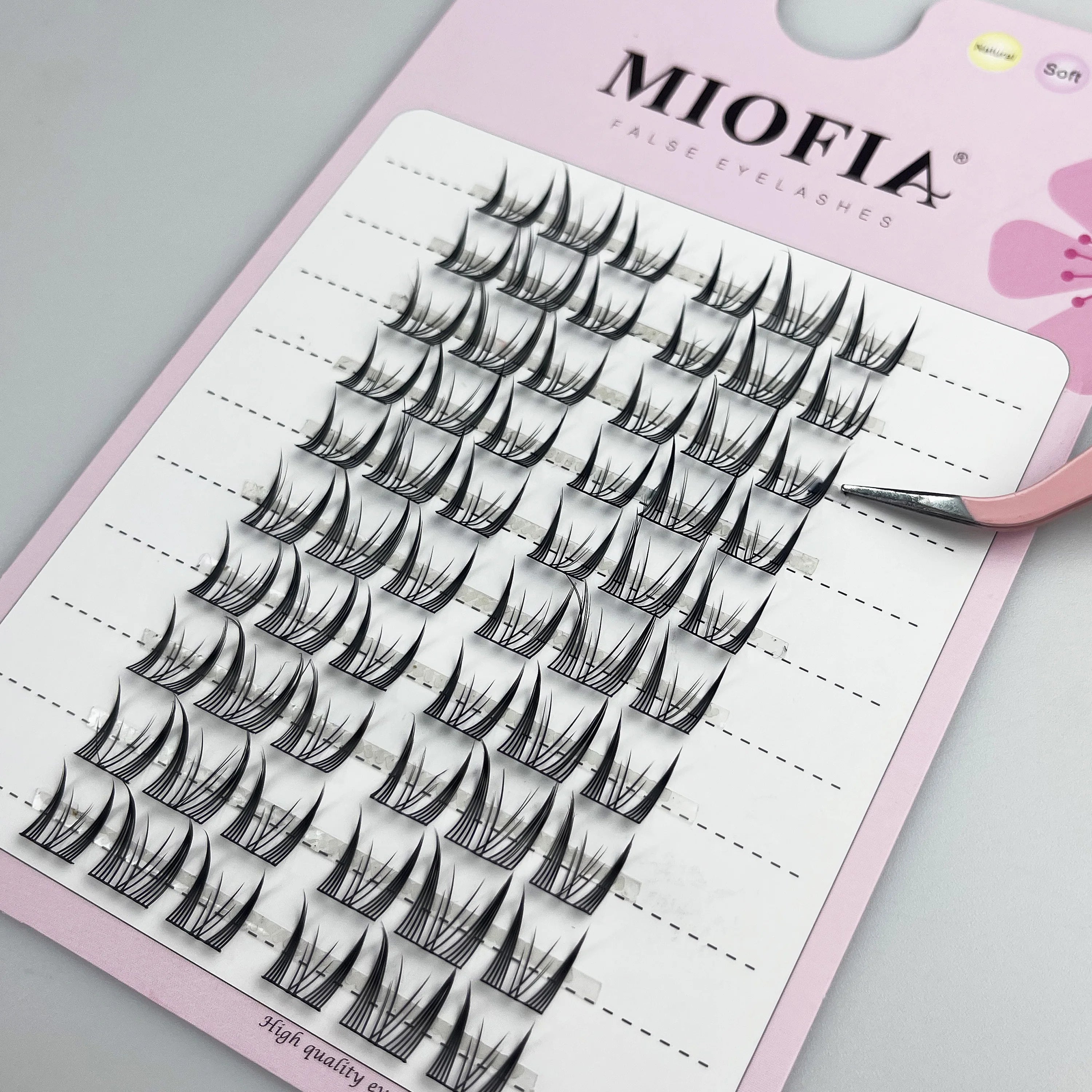 MIOFIA Manga False Eyelashes Korean Style Individual Lashes Cluster Soft and Light Anime Eyelashes DIY Eyelash Extension Makeup