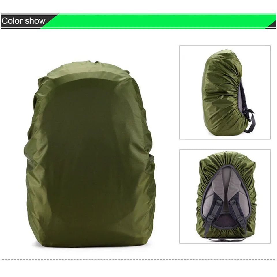 KoKossi 1Pcs 20-60L Climbing Backpack Rain Cover Outdoor Hiking Camping Backpack Waterproof Cover Backpack Dust Cover Unisex