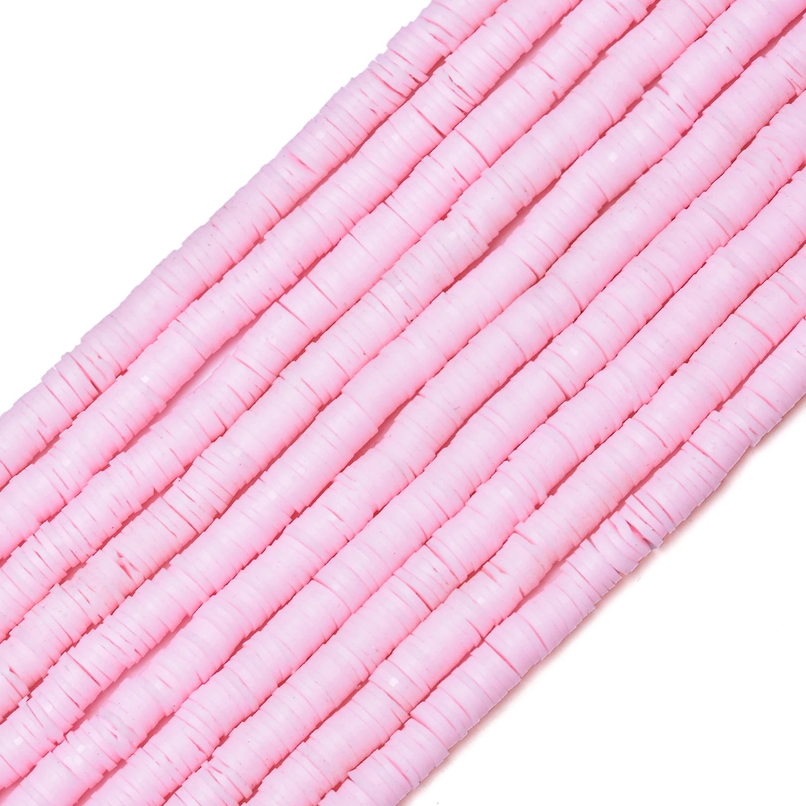 350pcs 6mm Flat Round Polymer Clay Beads Loose Spacer Beads for Jewelry Making DIY Needlework Bracelet Necklace Earrings