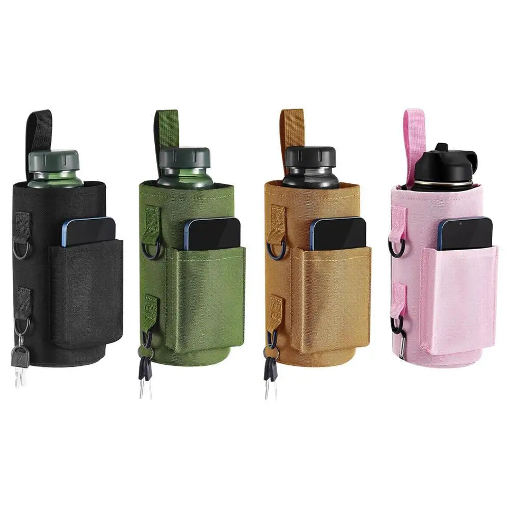 Magnetic Sling Bottle Bag with Shoulder Strap Water Bottle Holder Phone Holder for Men Women Workout Fitness Travel Outdoor