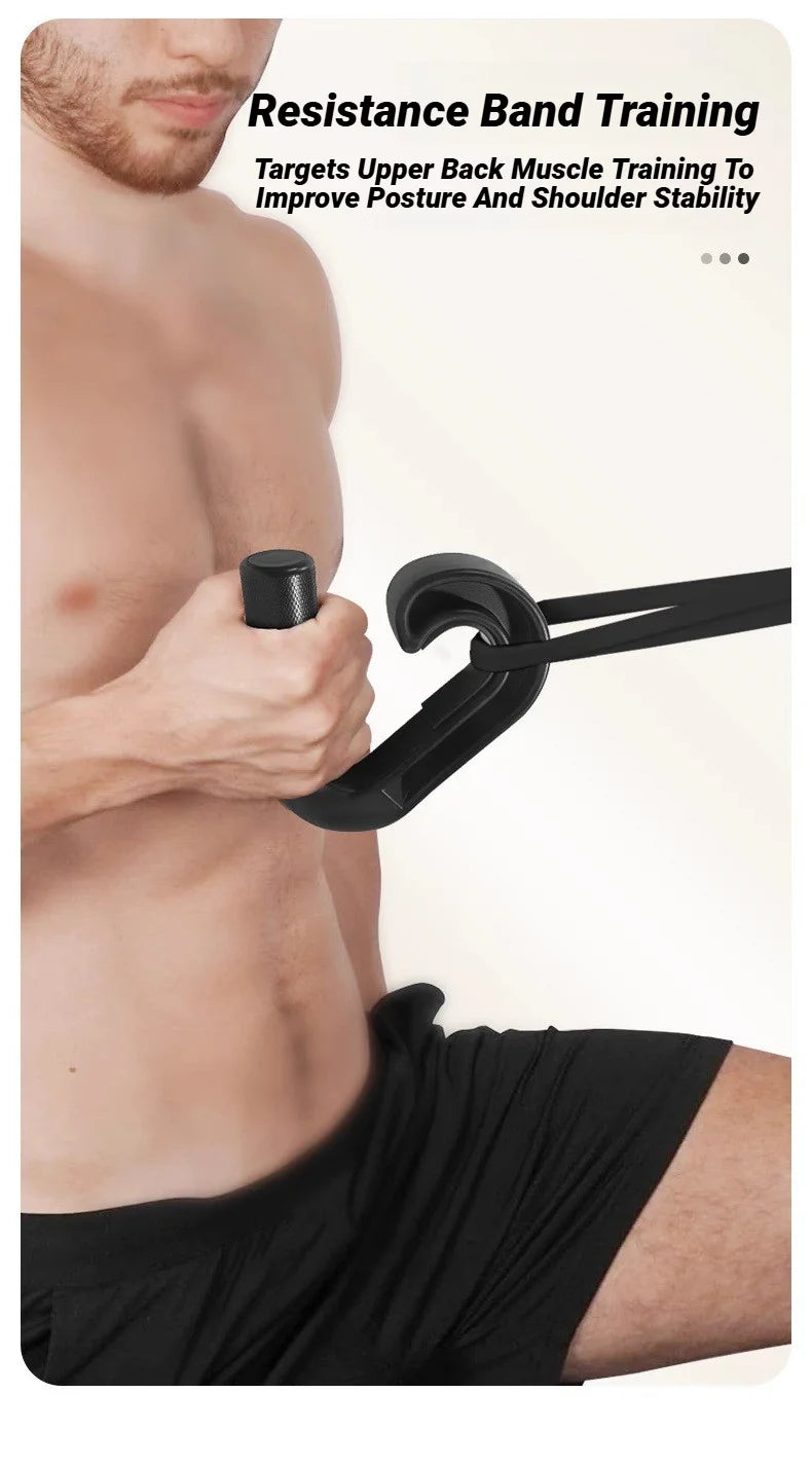 1Pair Fitness Pull Up Hand Grip Ergonomic Hook Handle Gym Multifunctional Down Grips Versatile Strength Training Equipments