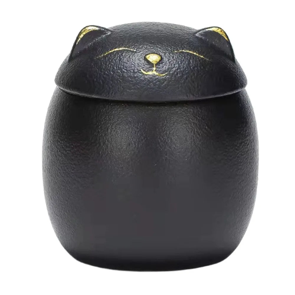 Ceramic Funeral Urn for Pets 200ml Dog/Cat Shape Dog Cat Cremation Urns Moisture Proof Memorials Bird Mouse Urn Dog Supplies