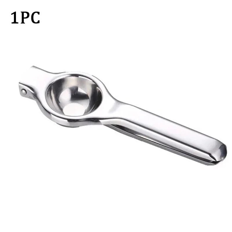 Stainless Steel Manual Citrus Juicer Lemon Squeezer Durable Polished Metal Kitchen Tool Fruit Juice Extractor Ergonomic Handle