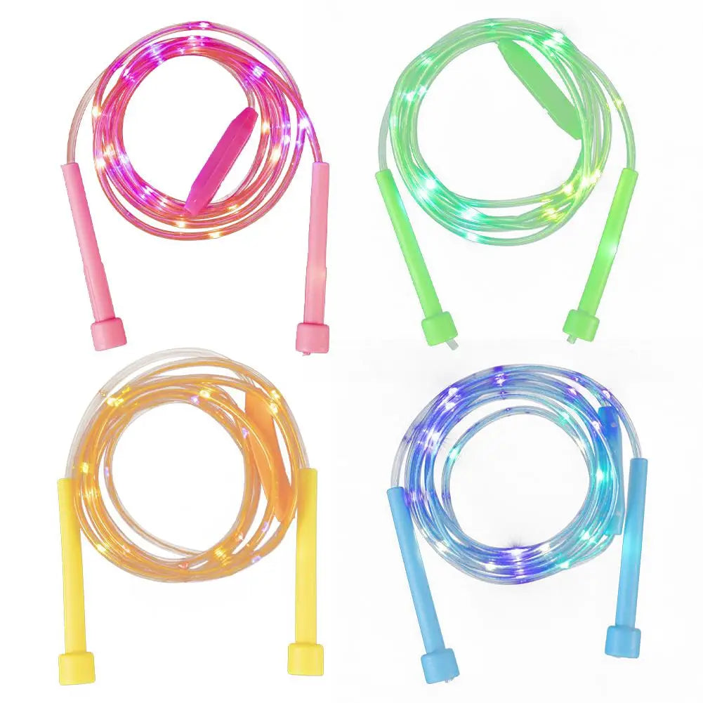 Illuminated Jump Rope Kids Night Exercise Fitness Training Entertainment Glowing Rope Skipping Fun Toys Optical Playing Led Lamp