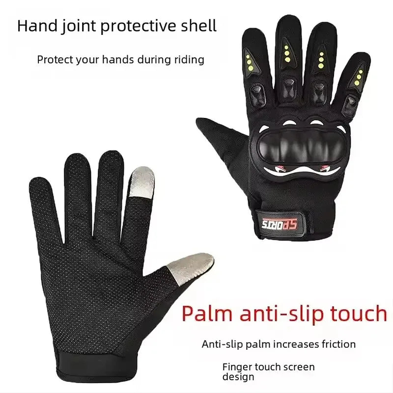 Motorcycle Gloves Full Finger Protective Outdoor Knight Sports Breathable Racing Cycling Street Riding Fitness Gloves