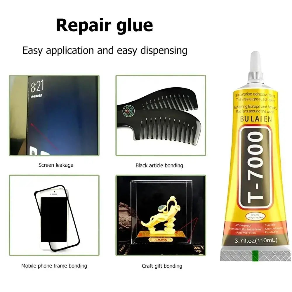 15ML 50ML 110ML B7000 Clear Contact Phone Repair Adhesive Universal Glass Plastic DIY Glue T7000 with Precision Applicator Glue