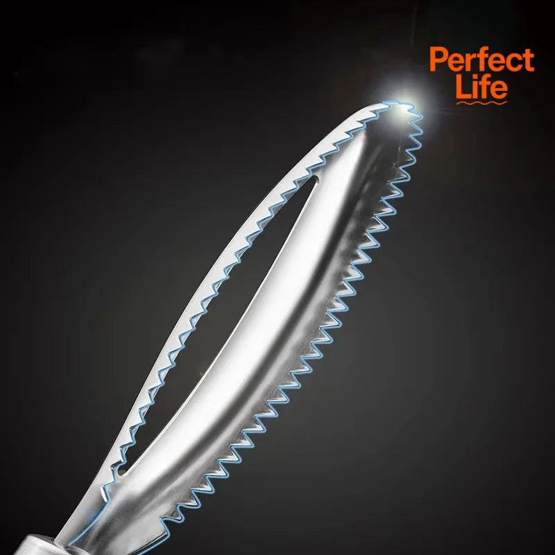 Stainless Fish Scales Removal Grater brush Cleaning Peeler Scraper bone scaler Tongs tweezers tool Fast Cleaner Skin BrushPeeler