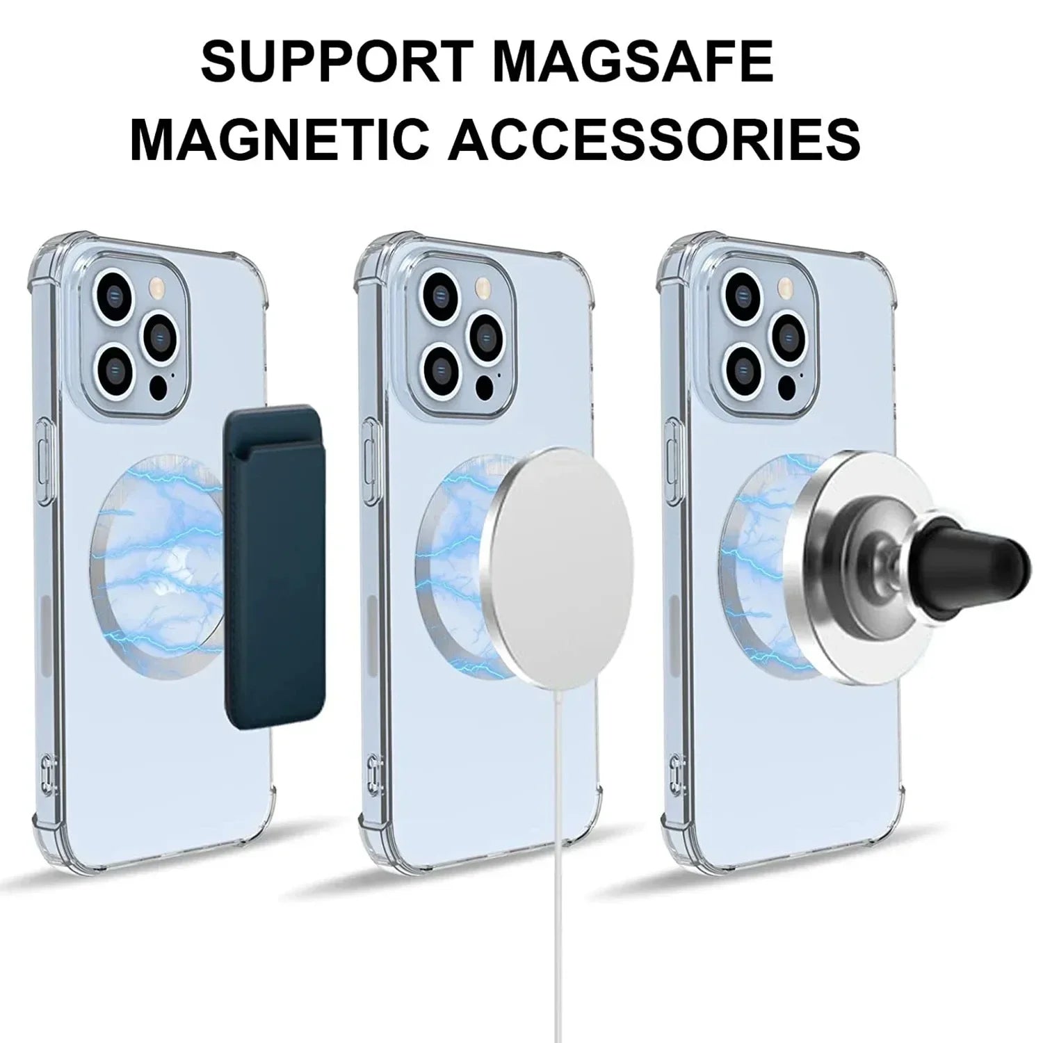 Universal Mobile Phone Metal Plate for Magsafe Stainless Steel Iron Sheet for Magnetic Holder Sticker Patch for iPhone 17 16 Pro