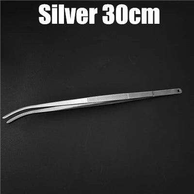 Stainless Steel Kitchen & Bar Tweezer Food Tongs Kitchen Cooking Medical Tweezer Copper/Gold/Black Plated Bar Tool