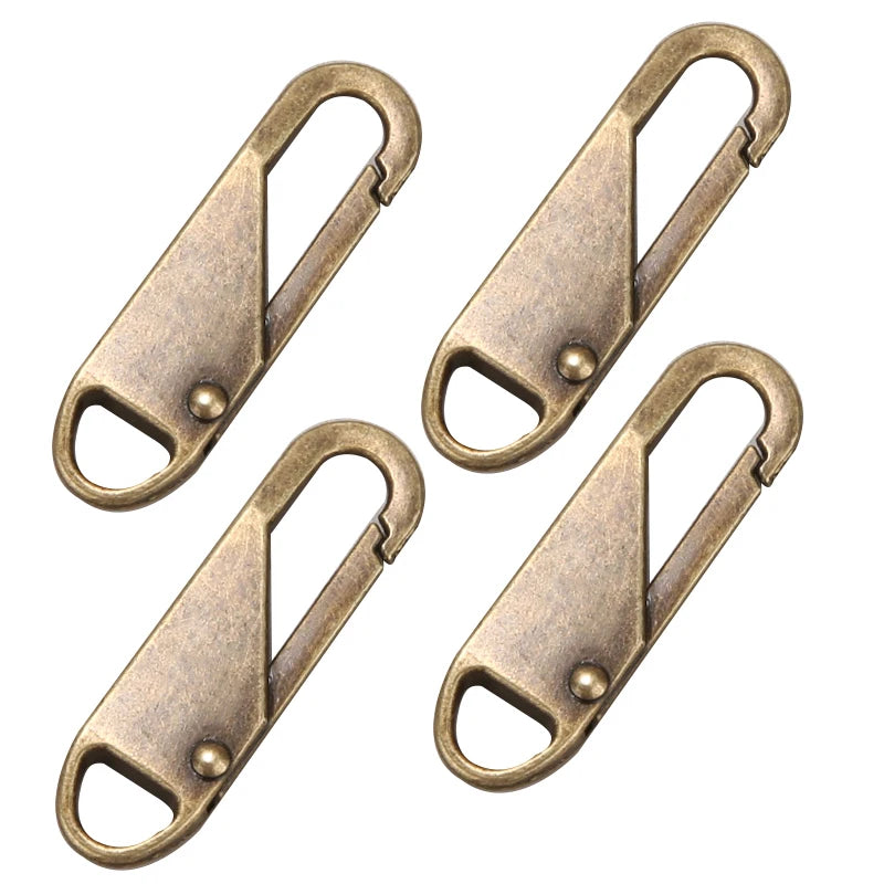 1/2/4/5/10Pcs Zipper Slider Instant Universal Repair Kit Replacement for Broken Buckle Travel Bag Suitcase Tent Backpack Zippers