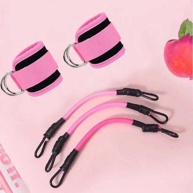 1/11pc TPE Resistance Band Set Fitness Band Pull Rope Elastic Training Band With Door Anchor Handles Carry Bag Legs Ankle Straps