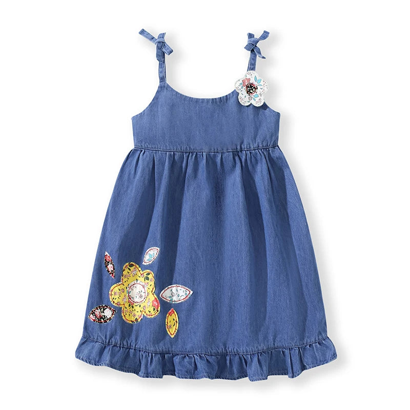 Little maven Baby Girls Casual Clothes Little  Girls 2026 New Summer Dress Kids Elegant Party Dress Children's Clothing