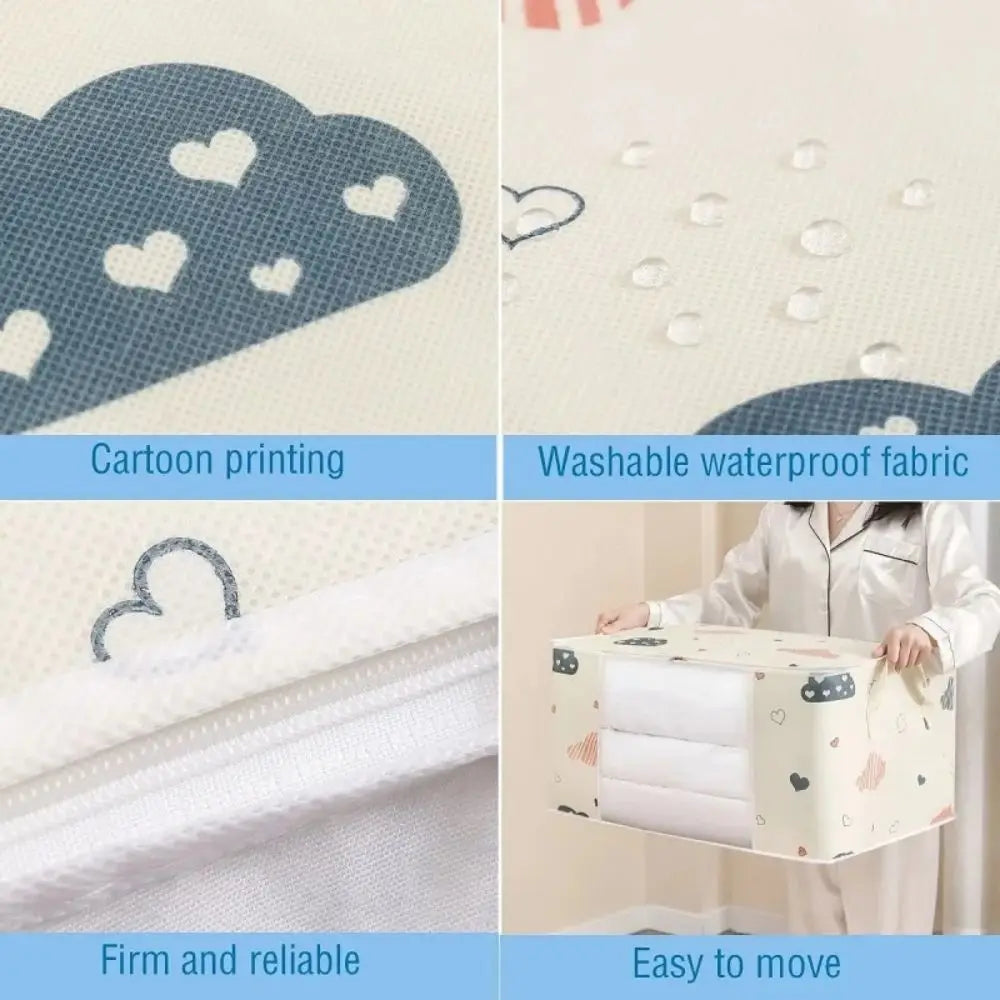 Large Capacity Multi-Purpose Storage Bag with Handles, Dustproof  Moisture-Resistant Odorless Non-Woven Fabric