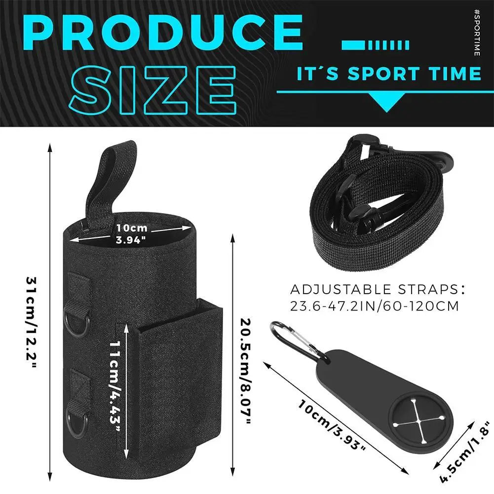Magnetic Sling Bottle Bag with Shoulder Strap Water Bottle Holder Phone Holder for Men Women Workout Fitness Travel Outdoor