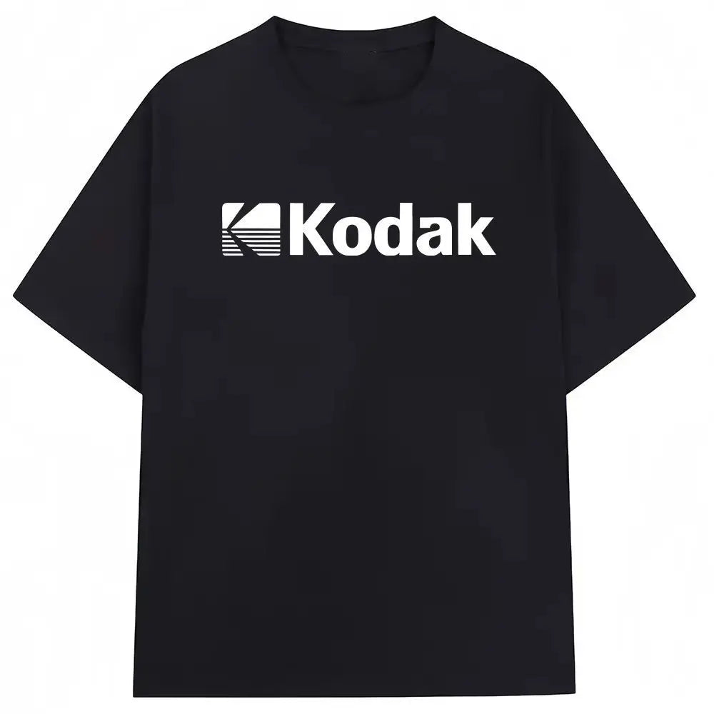 Kodak Polychrome Rainbow Back Print Unisex Cotton T Shirt Vintage Retro Short Sleeve Tee Y2K  Casual Streetwear Film Graphic Top