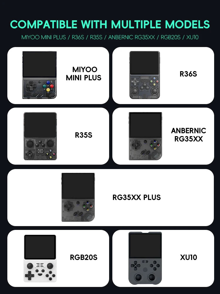 DATA FROG Case for Anbernic RG35XX Plus Miyoo Mini Plus R36S R35S Cases EVA Cover Protable Bag Gaming Accessories