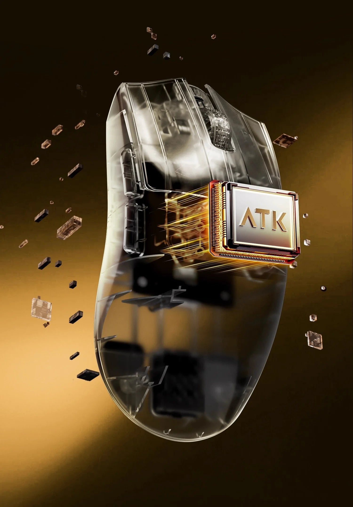 ATK Blazing Sky X1 V2 Wireless Gaming Mouse Dual-Mode 2.4G/Wired 54g Lightweight PAW3950Ultra New GEM Dual 8K Dongle Low Latency