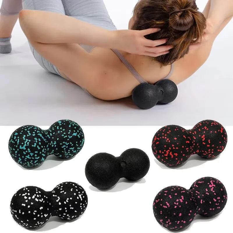 High-Density Peanut Body Massage Ball Yoga Foam Block Fascia Roller for Muscle Relaxation Exercise Fitness Pain Relief