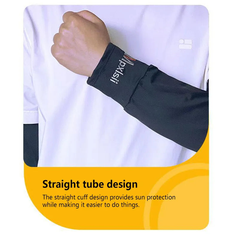 Cooling Arm Sleeves Breathable Sun Protection Ice Slik Sleeves Summer Outdoor Sports Driving Cycling Sleeves Men Loose Arm 2026