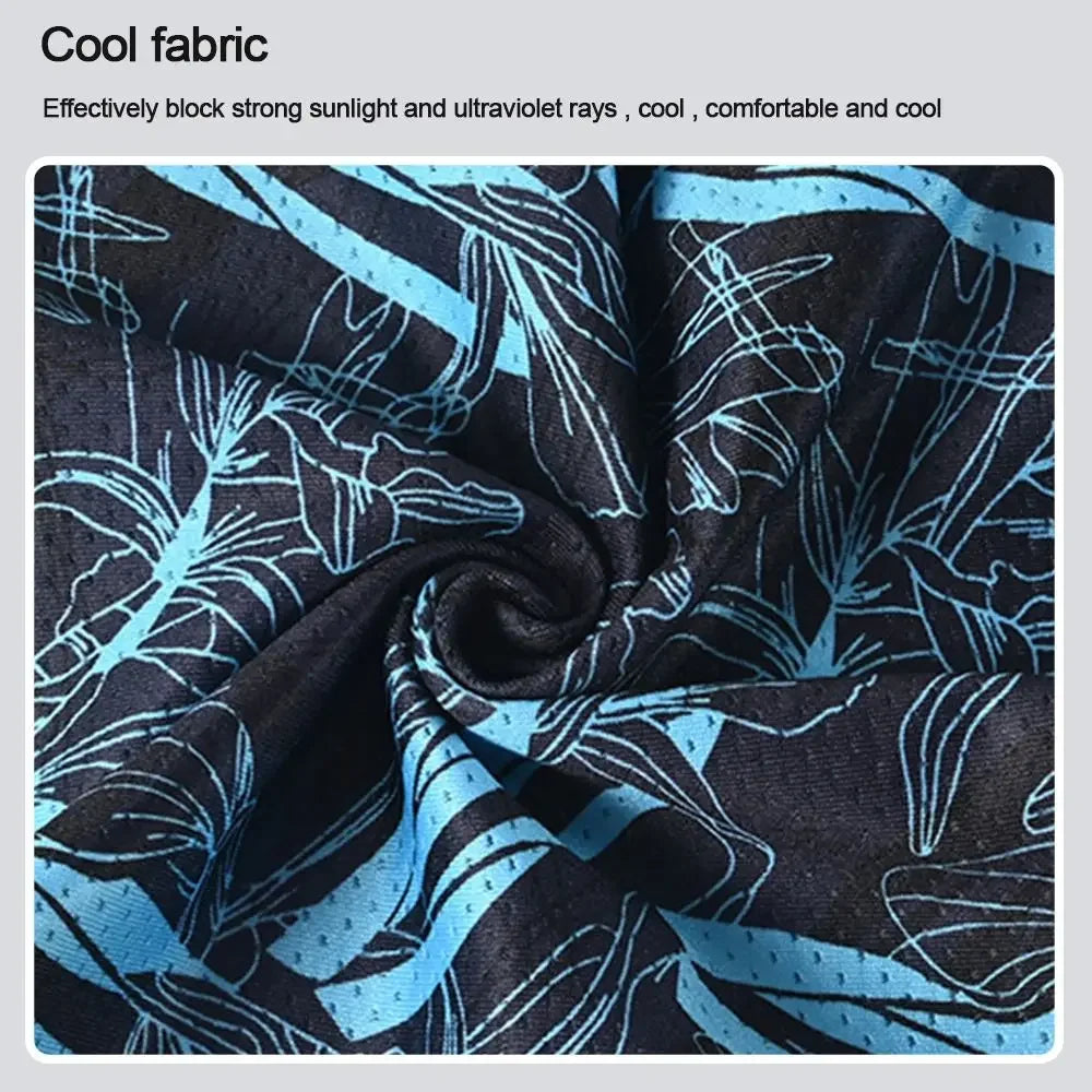 Summer Cool Ice Silk Balaclava - Full Face Cover with UV Protection for Cycling, Motorcycle & Outdoor Sports