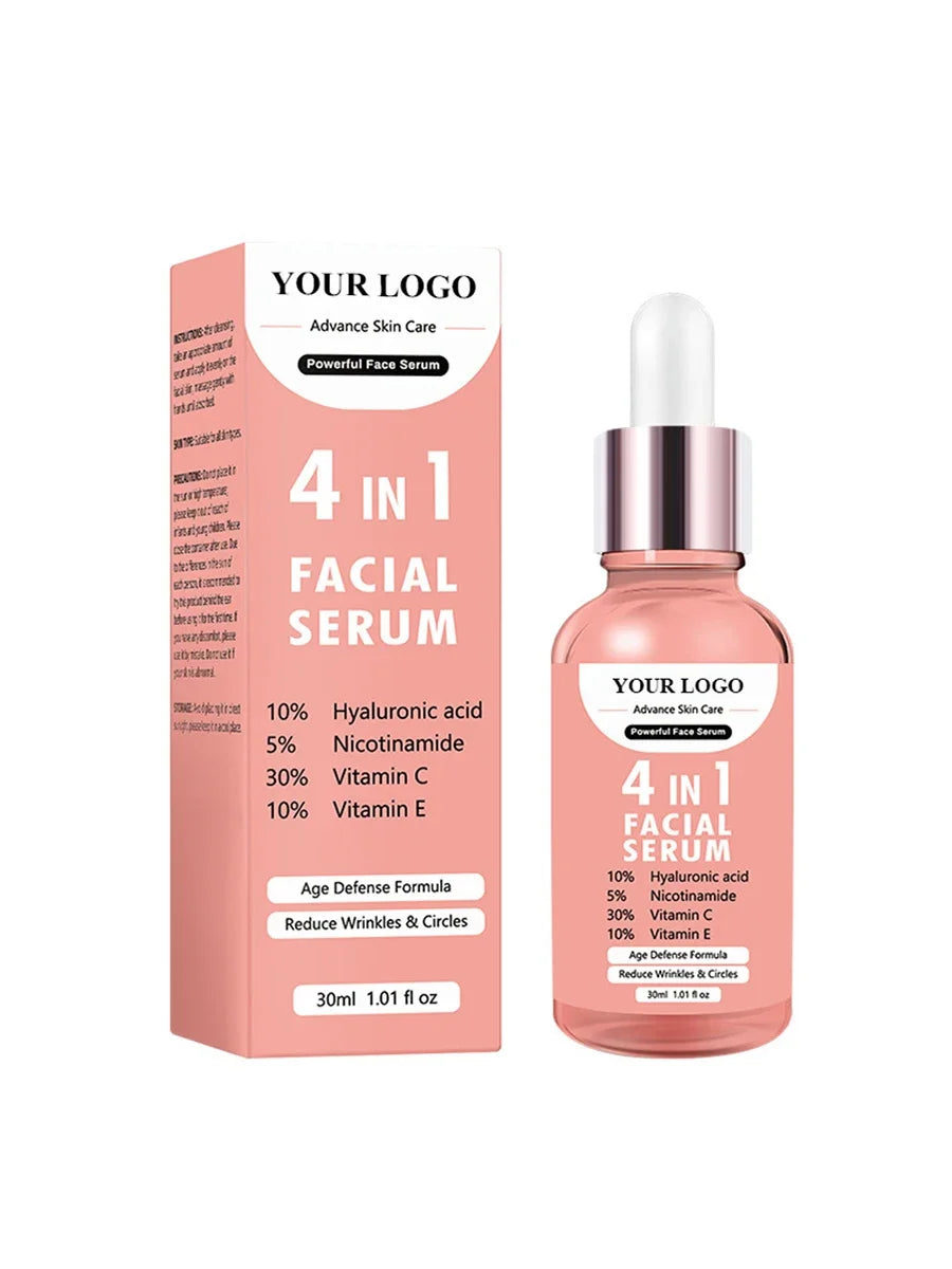 30ml Private Label Essence Custom Bulk Anti-Aging Repair Essences Powerful Hyaluronic Acid Face Skin Care Product VC Makeup
