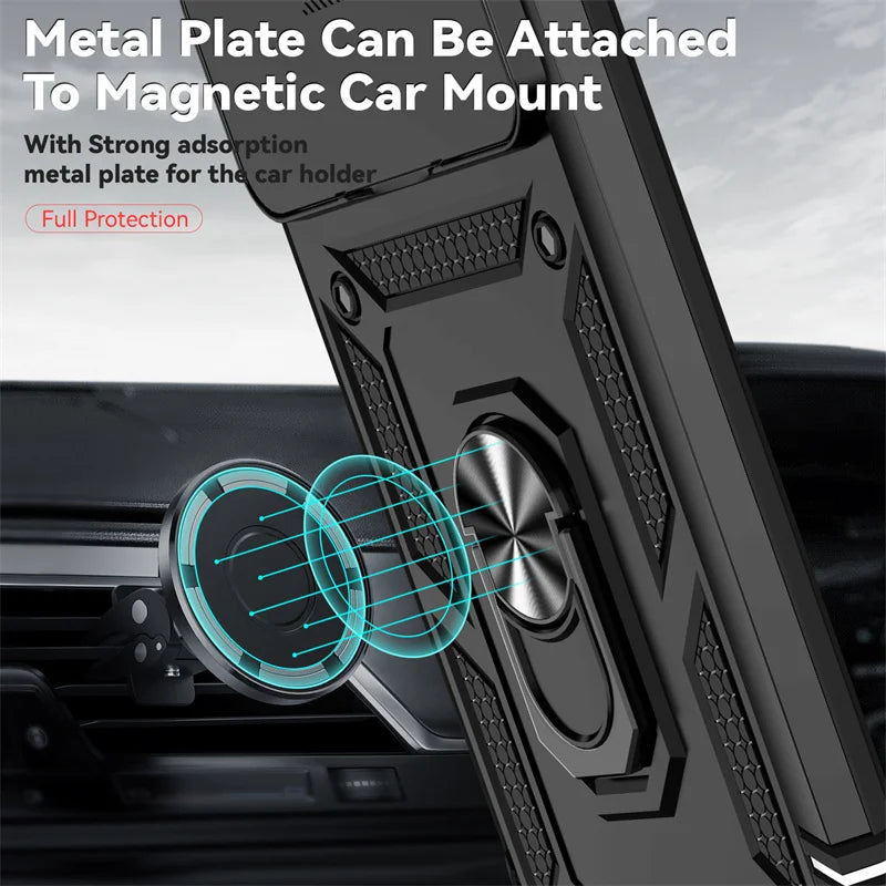 Slide Camera Protector Armor Funda For Xiaomi 15T Pro Case Magnetic Holder Ring Cover For Mi 15T Mi15T Xiaomi15T 15 T Pro 15TPro
