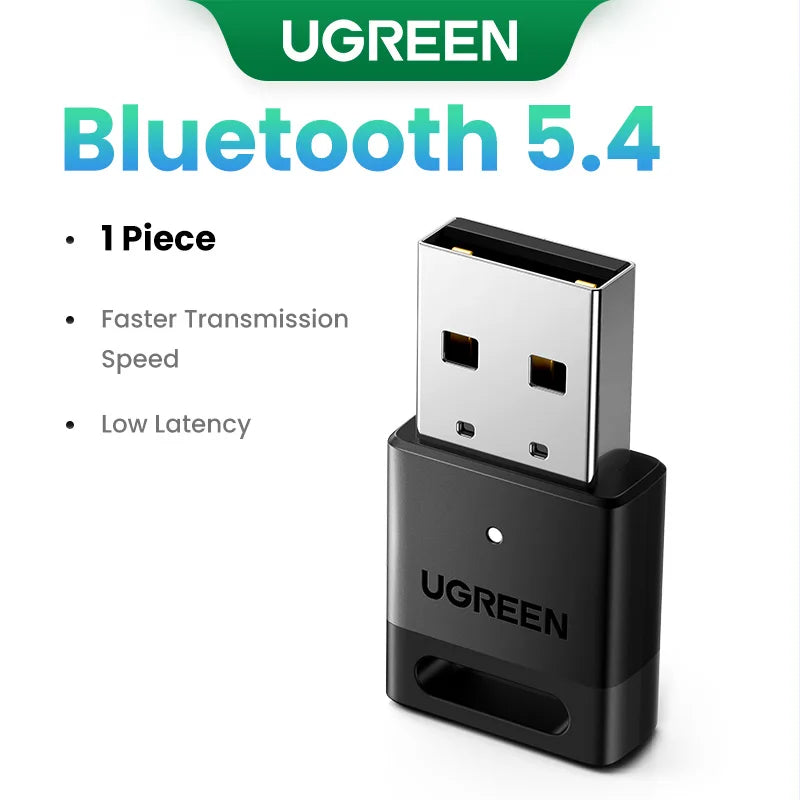 UGREEN USB Bluetooth 6.0 5.4  Dongle Adapter for PC Speaker Wireless Mouse Keyboard Music Audio Receiver Transmitter Bluetooth