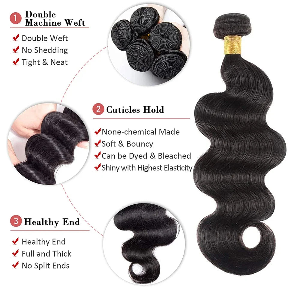 Tissage Body Wave Human Hair 100% Human Hair For Women Bundles 28 30 inch Remy Hair Brazilian Remy Weave Human Hair Extensions