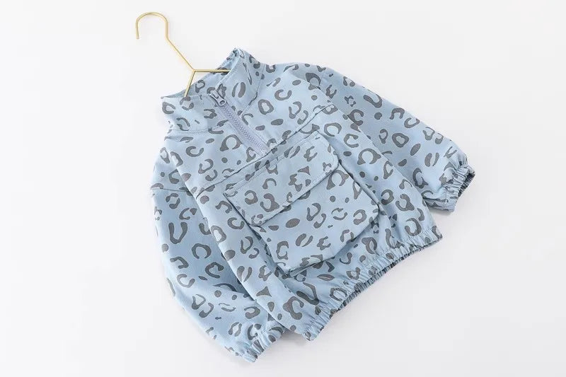 Fashion Autumn Children Suits Baby Boys Girls Clothes stamp Cotton T-Shirt Pants 2Pcs/sets Spring Toddler Clothing Sport Suits