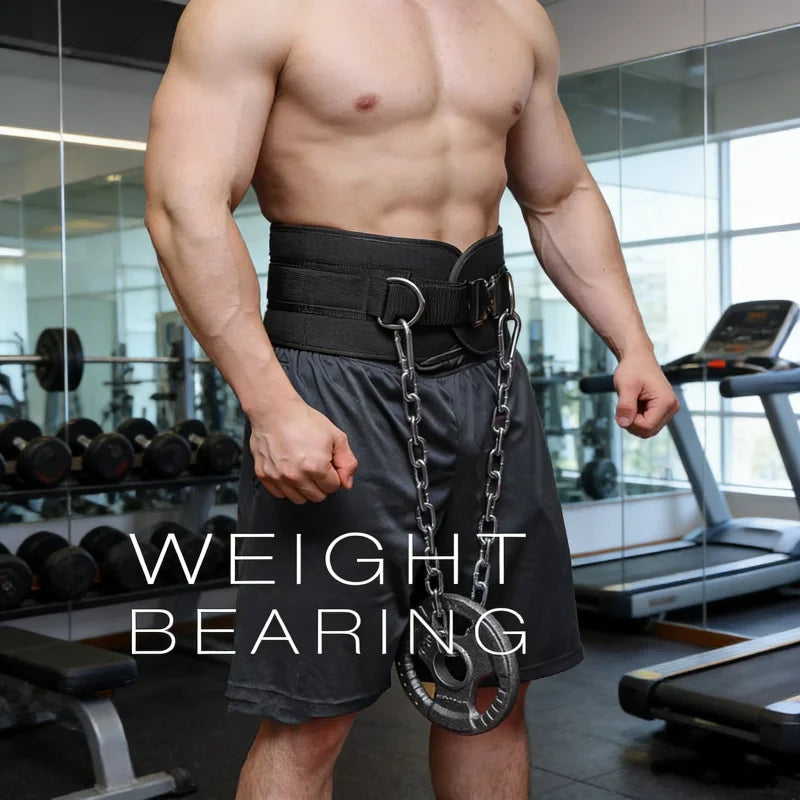 Heavy Duty Dip Belt Adjustable Steel Chain for Weighted Pull Ups Strength Training Home Gym Fitness Equipment