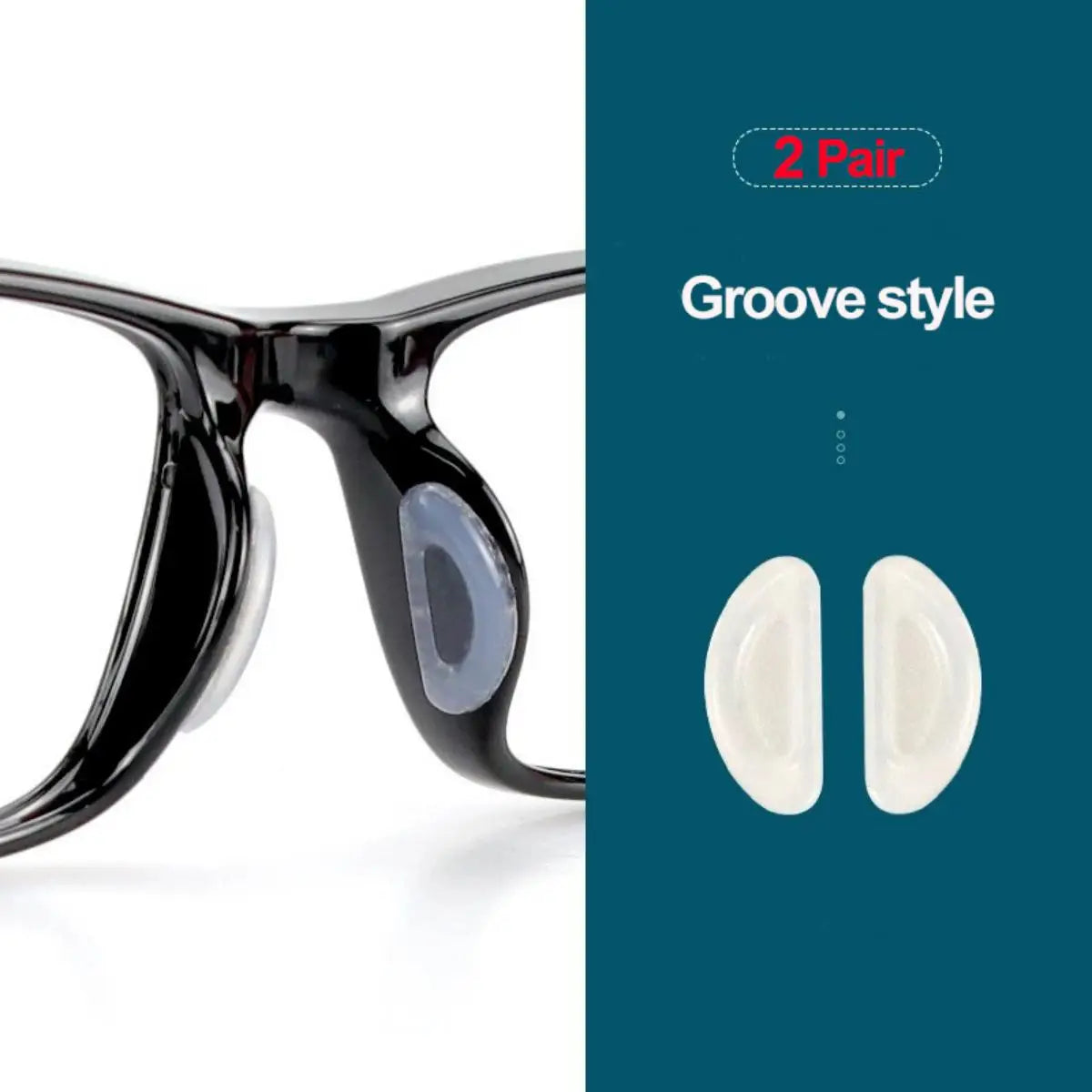 2/5Pairs/Packs Adhesive Eyeglass Nose Pad Anti-Slip Stick On Silicone Nose Pad for Sunglasses Thin Nose Pads Eyewear Accessories