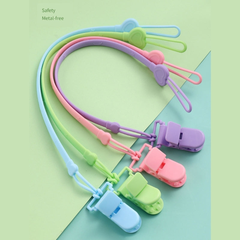 Pacifier Chain Silicone Strap BPA Holder Soother Chain Accessories