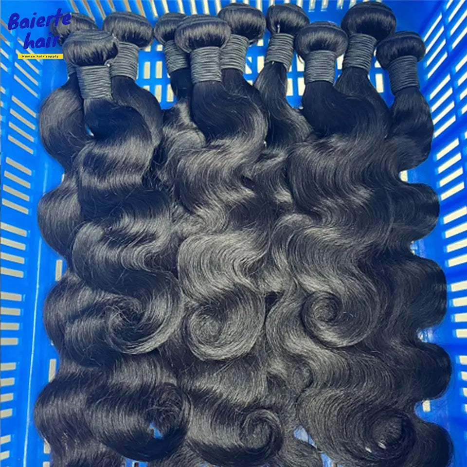 15A Human Hair Bundles Body Wave Unprocessed Virgin Human Hair Extension Real Wavy Weave Body Wave Bundle Human Hair Double Weft