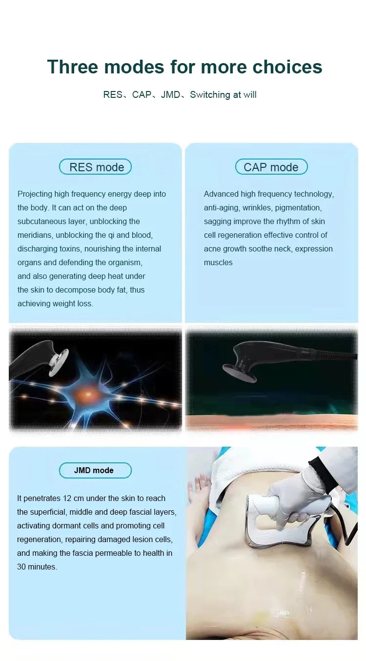 2025new INDIBA Spain Technology 448K Tecar Cavitation Health and Beauty Body Care System RET CET RF Slim Machine for Weight Loss