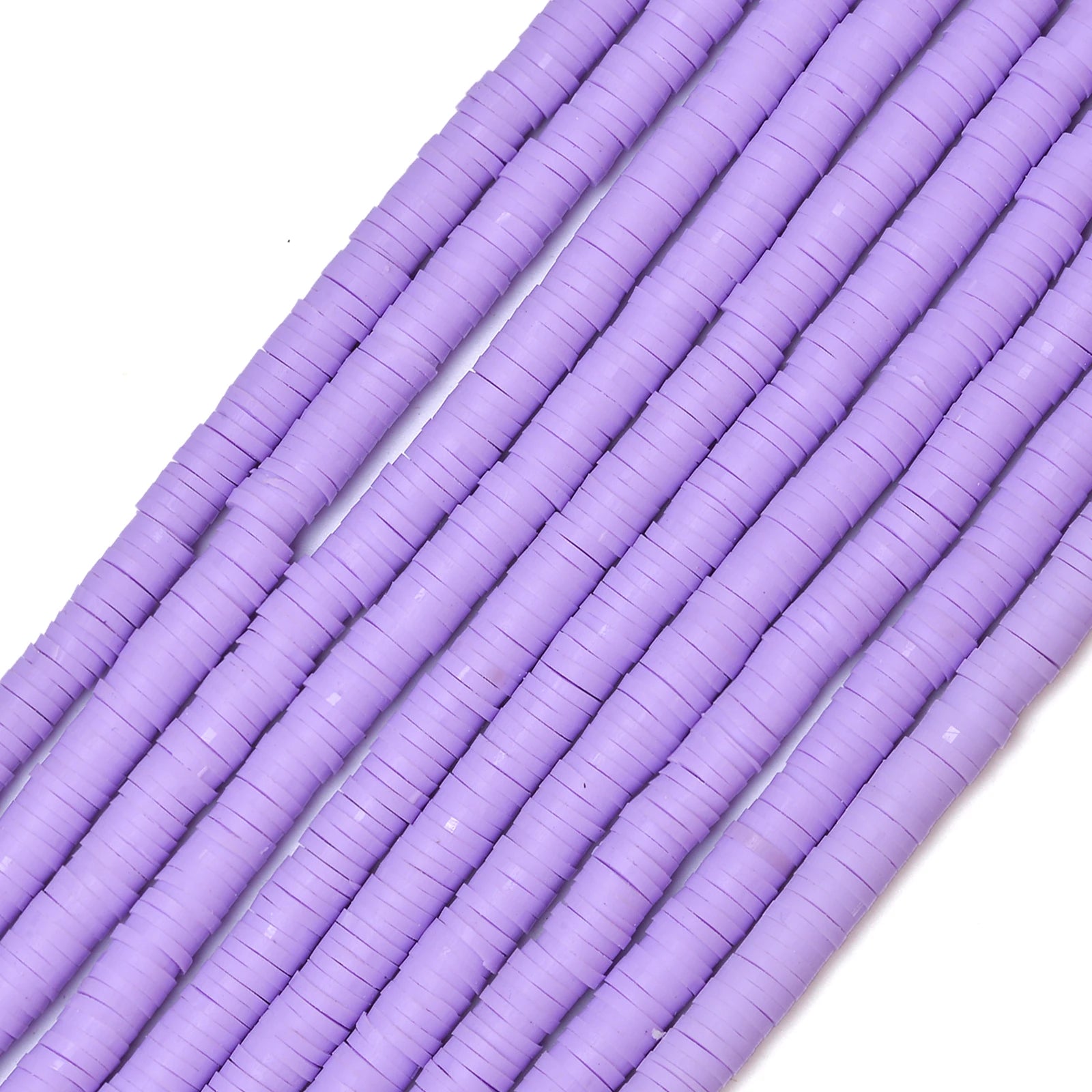 350pcs 6mm Flat Round Polymer Clay Beads Loose Spacer Beads for Jewelry Making DIY Needlework Bracelet Necklace Earrings