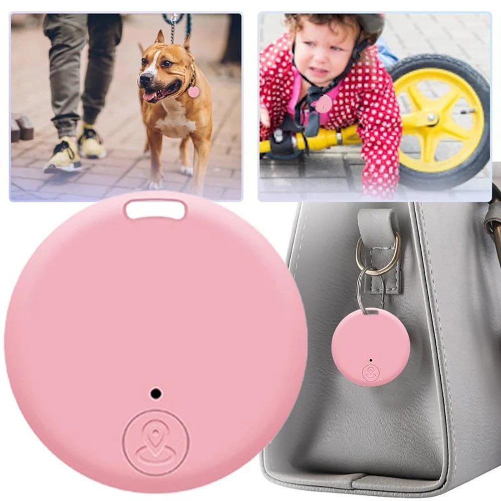 Mini GPS Tracker Bluetooth Smart Finder Locator - Pet Kids Wallet Tracking Access Compatible with iOS Android