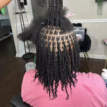 QVR Afro Kinky Bulk Human Hair For Braiding Dreadlock Hair Peruvian 50g/pc Virgin Natural Brown Remy Human Hair Debut Extension