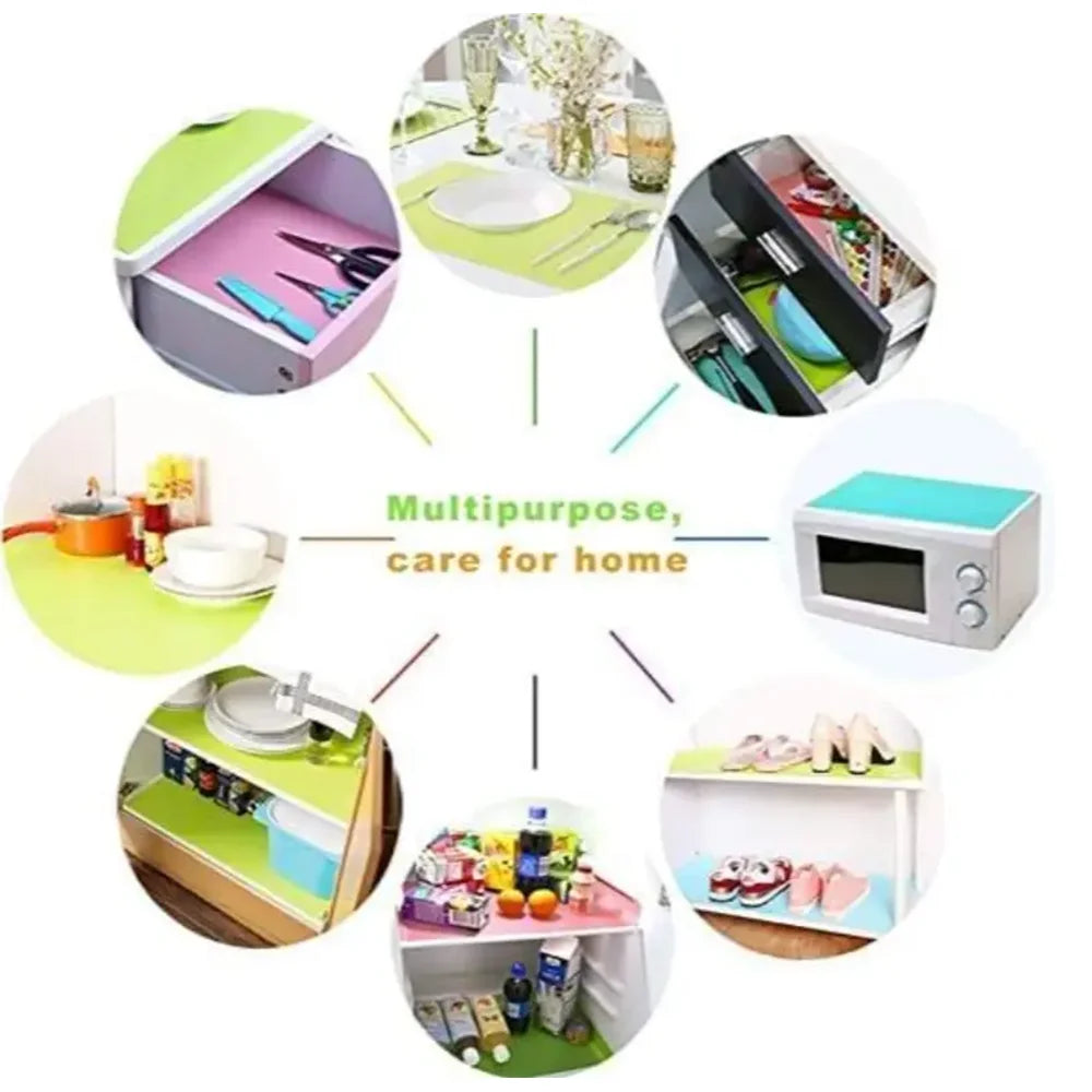 4pcs Refrigerator Liners, MayNest Washable Mats Covers Pads, Home Kitchen Gadgets Accessories Organization for Top Freezer Glass
