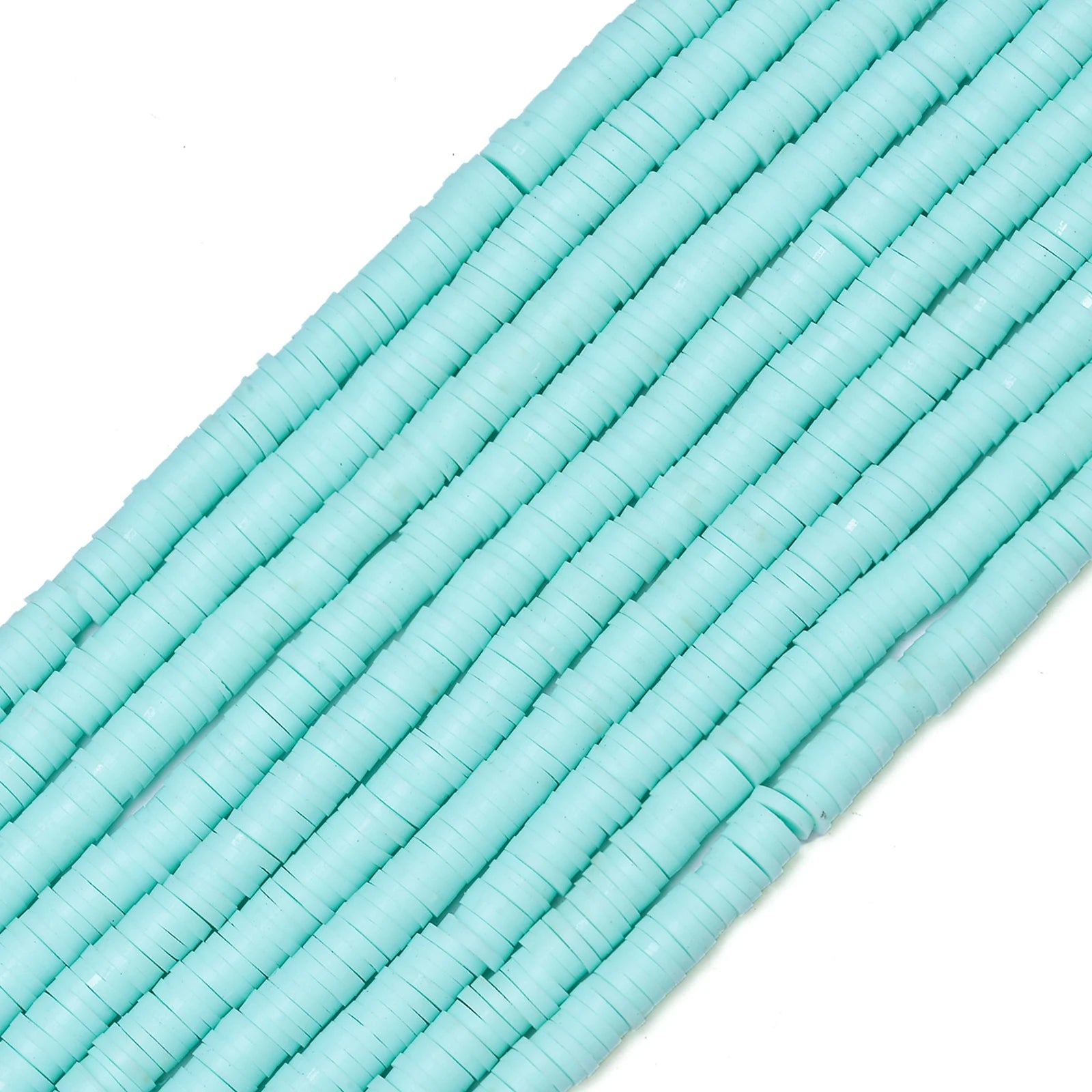 350pcs 6mm Flat Round Polymer Clay Beads Loose Spacer Beads for Jewelry Making DIY Needlework Bracelet Necklace Earrings