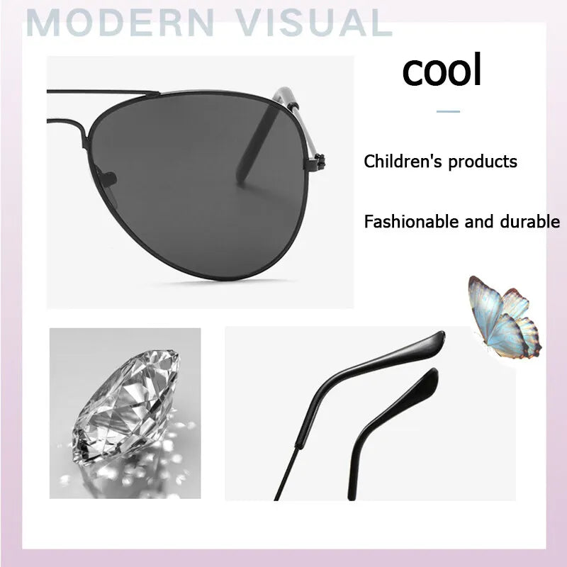 FASHION Children's student sunglasses men and women color reflective sunglasses toad mirror cute baby kids sun glasses