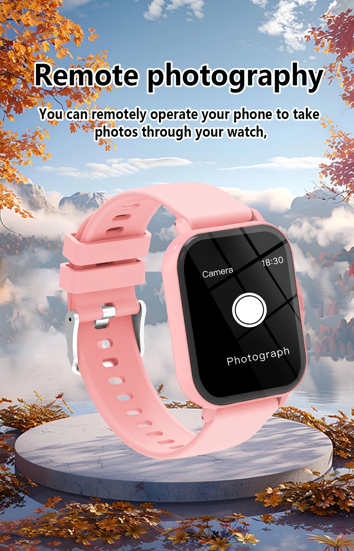 2026 New Smartwatch 1.83"Screen Bluetooth Call Voice Assistant Music Control Fitness Tracker for Android/IOS Phone Children Gift