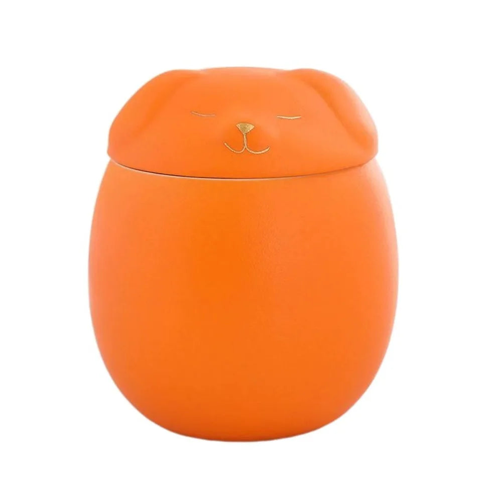 Ceramic Funeral Urn for Pets 200ml Dog/Cat Shape Dog Cat Cremation Urns Moisture Proof Memorials Bird Mouse Urn Dog Supplies
