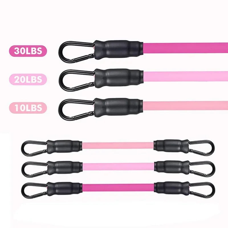 1/11pc TPE Resistance Band Set Fitness Band Pull Rope Elastic Training Band With Door Anchor Handles Carry Bag Legs Ankle Straps