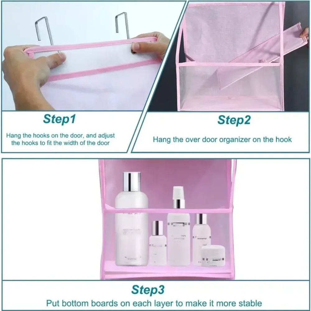 Multi-functional Fabric Hanging Bag for Behind the Door Multi-layer Storage Hanging Bag Miscellaneous Organizer Storage Hanging